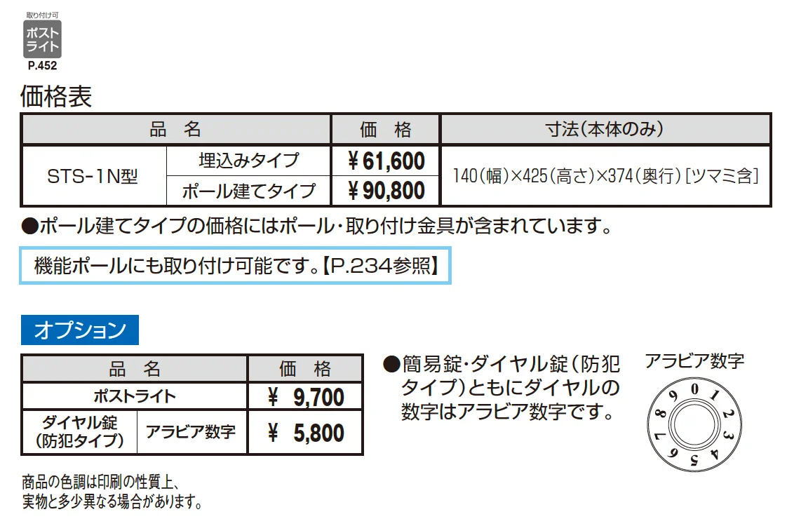 STS-1N型【2025年10月価格改訂版】_価格_1