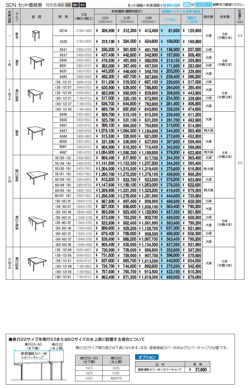 G1-R／ジーワン アール（耐積雪量50cm仕様：基本・奥行延長・間口延長・奥行連結・間口連結）【2024年版】_価格_1