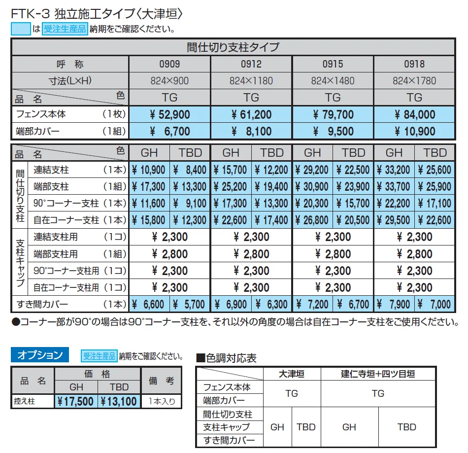 紗更 大津垣（独立施工タイプ）【2024年版】_価格_1
