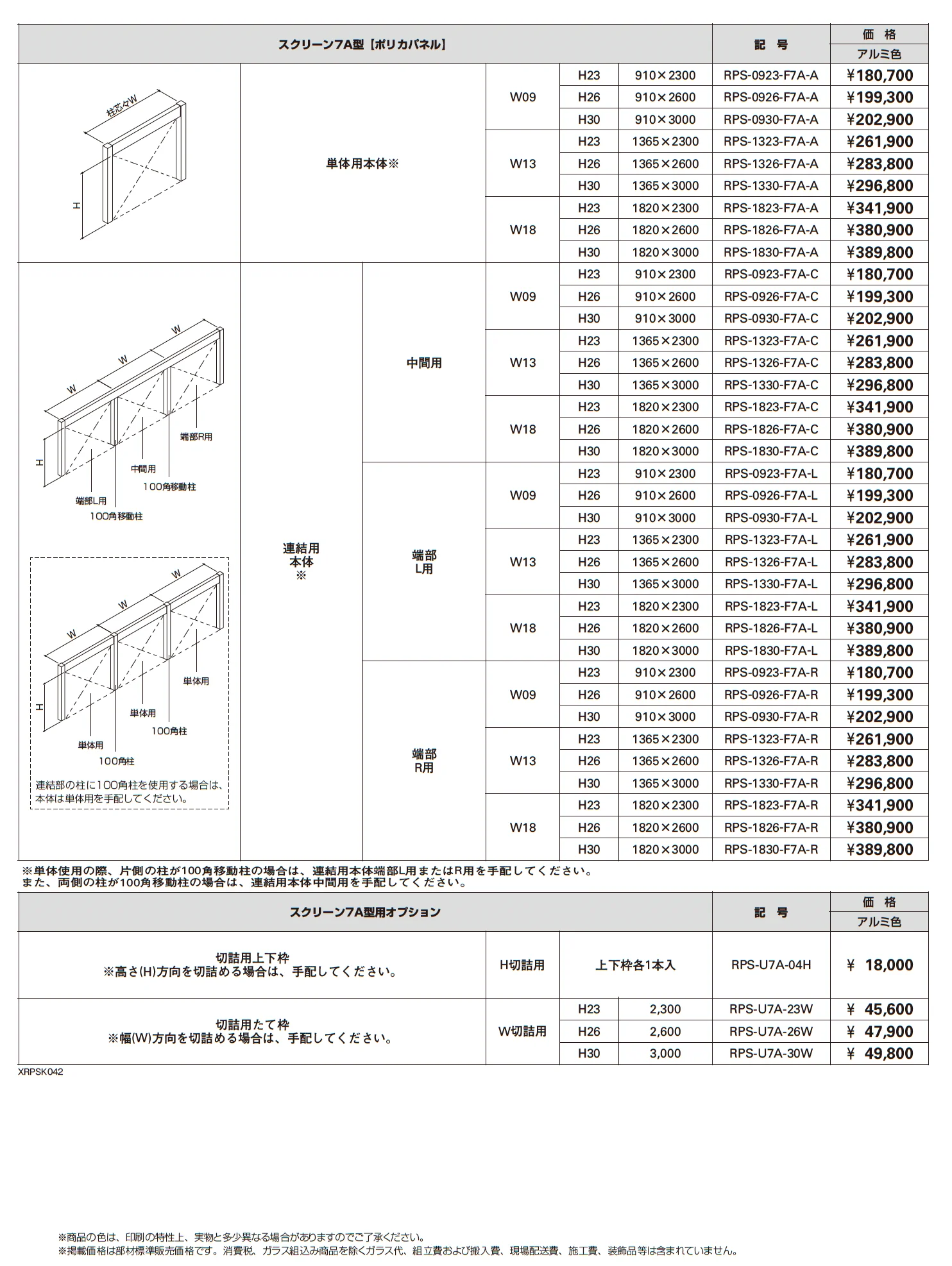 リレーリア スクリーン 7A型〈ポリカパネル〉【2025年版】_価格_1