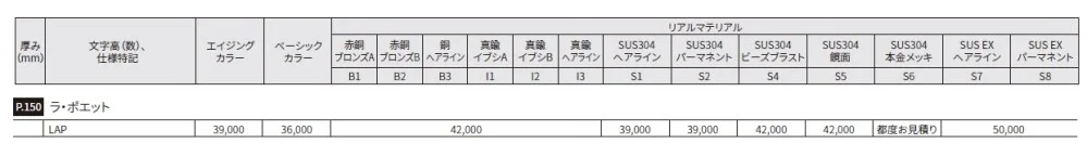ラ・ポエット【2024年版】_価格_2
