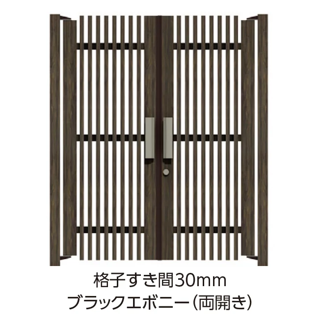 タカショー | エバーアートウッド®︎フェンス 千本格子扉 | 建材サーチ