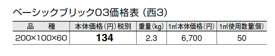 ベーシックブリック 03【2024年版】_価格_5