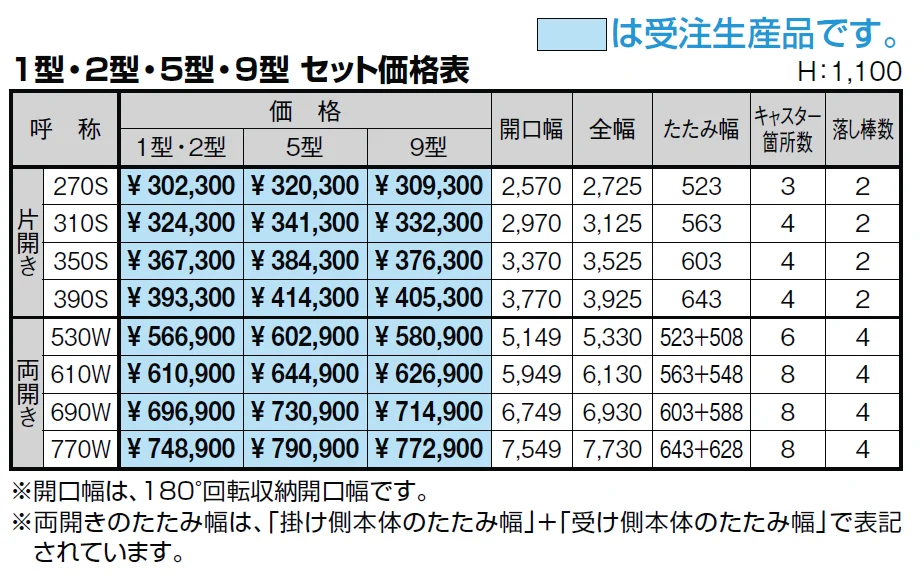 シャレオ伸縮2型ノンレールタイプ【2024年版】_価格_1