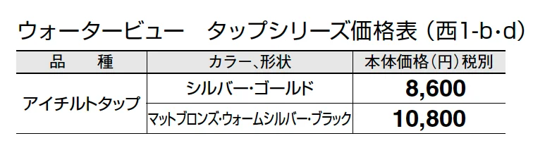 アイチルトタップ【2024年版】_価格_4