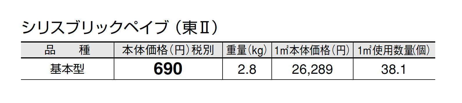 シリスブリックペイブ【2025年版】_価格_2