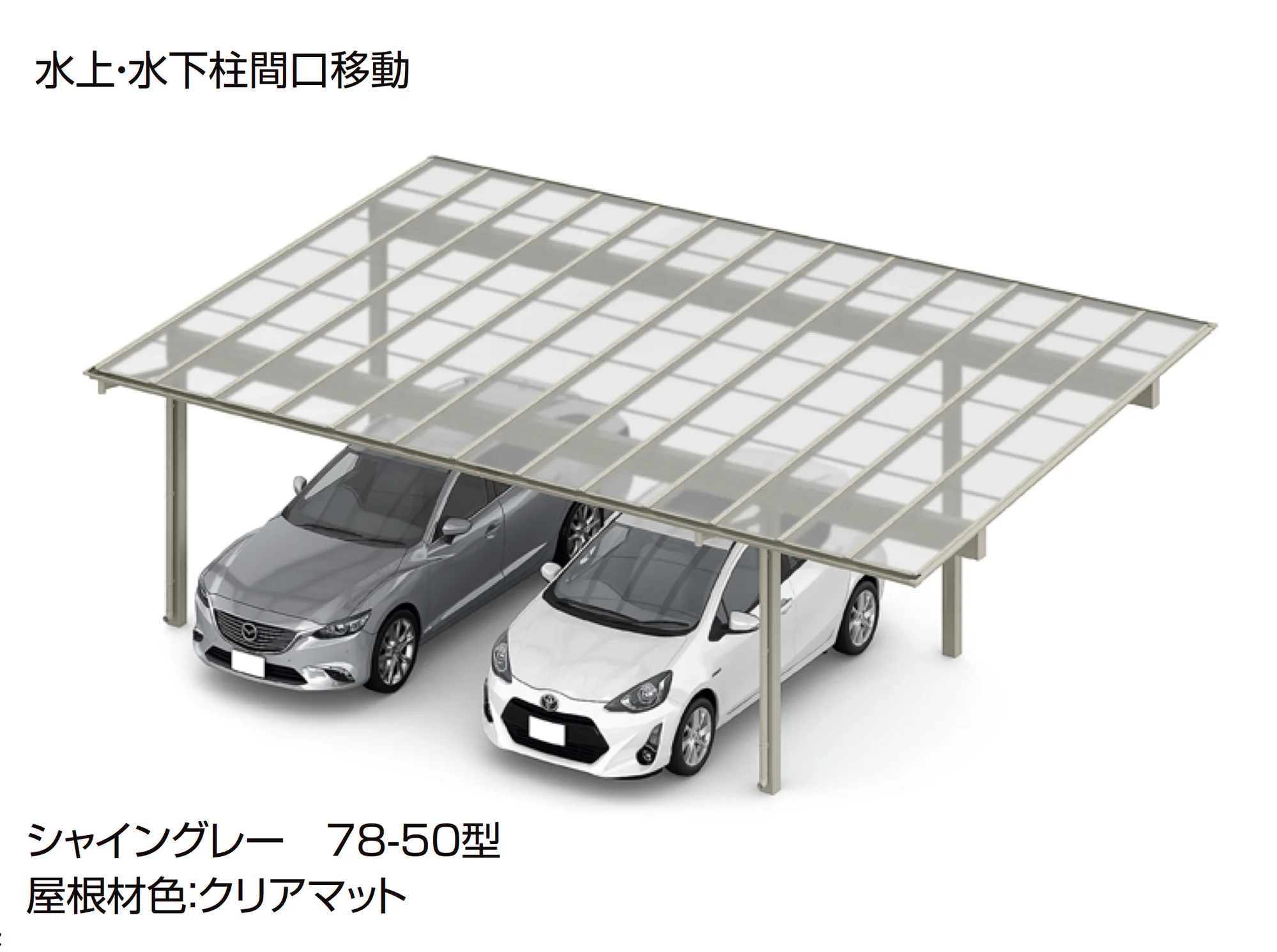 LIXILの「フーゴF 3台用 柱間口移動」のサブ画像3