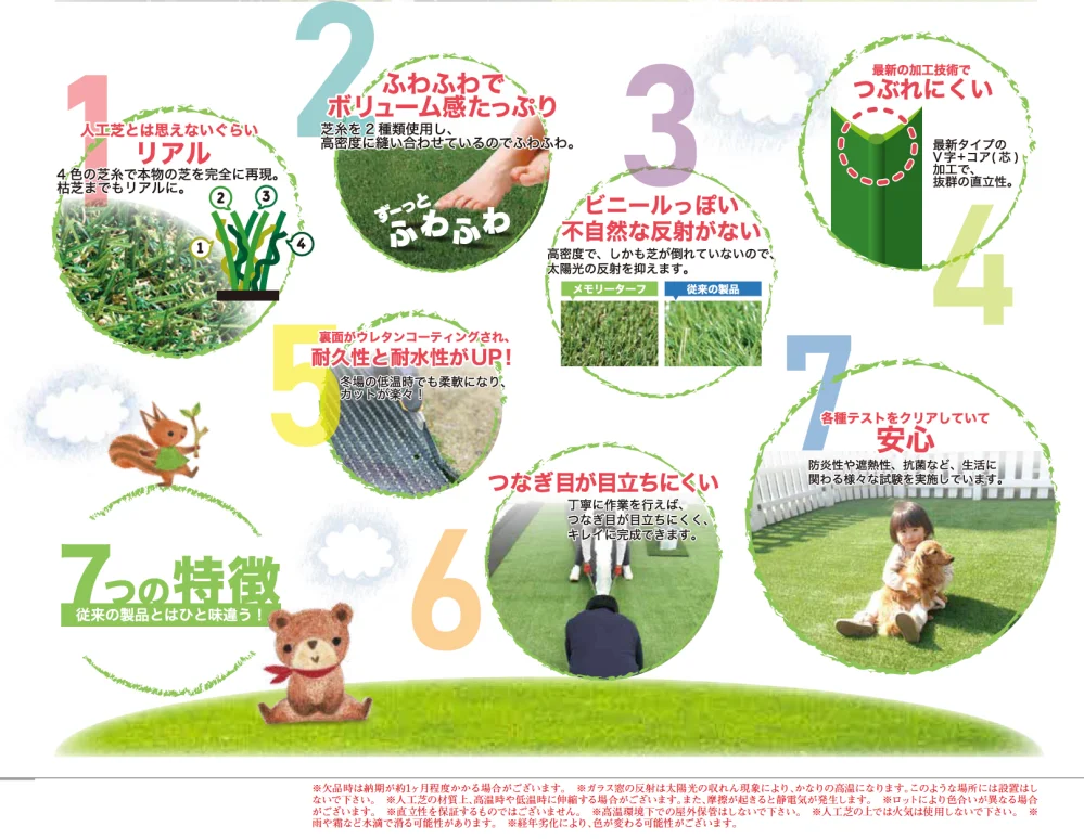 ゆとりの「形状記憶リアル人工芝 【2022年版】」のサブ画像1