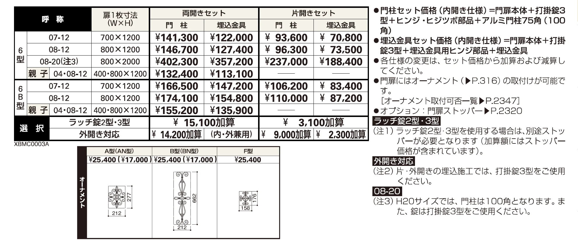 トラディシオン 門扉6型【2023年版】_価格_1