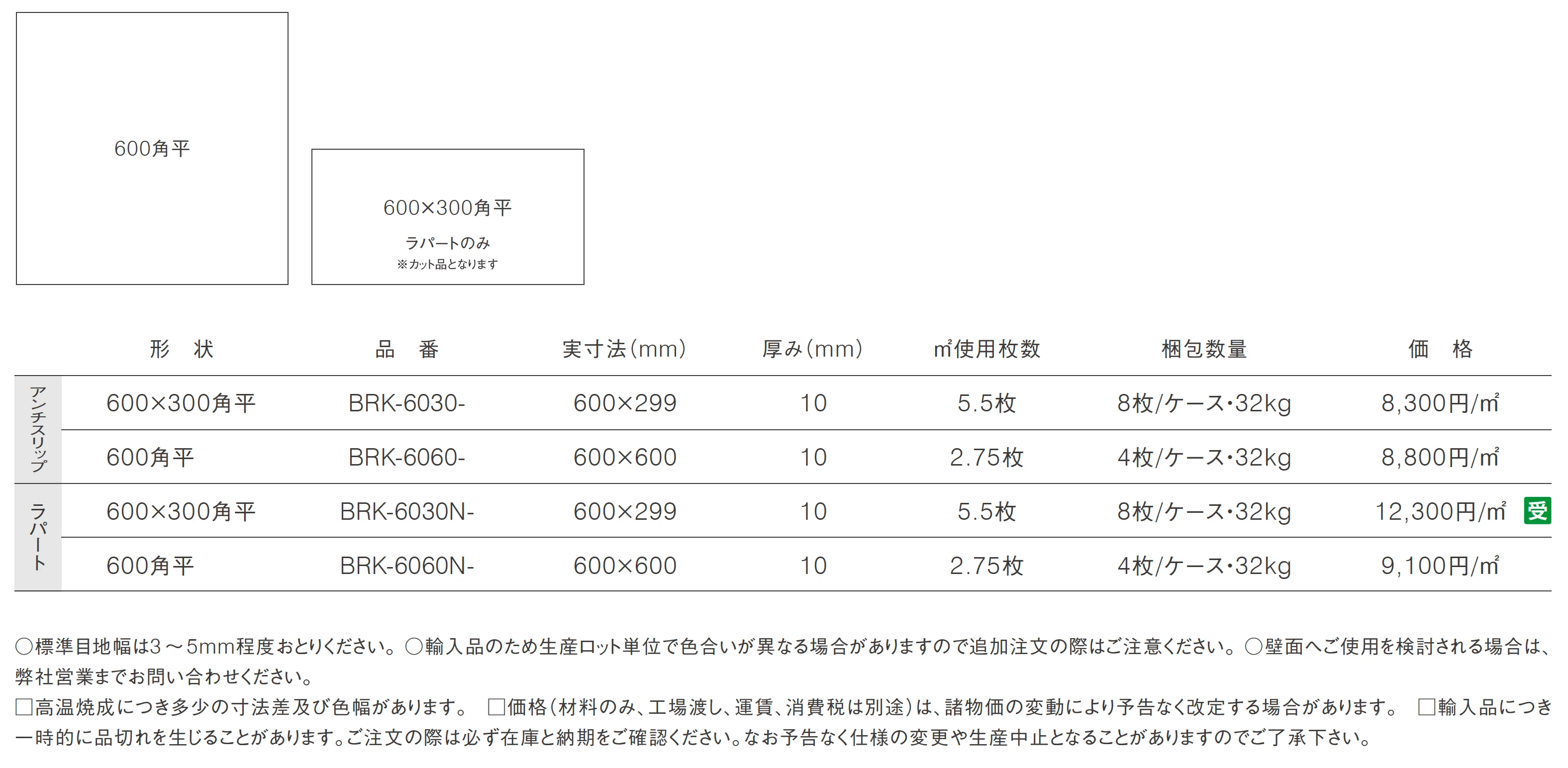 ブリーク_価格_1