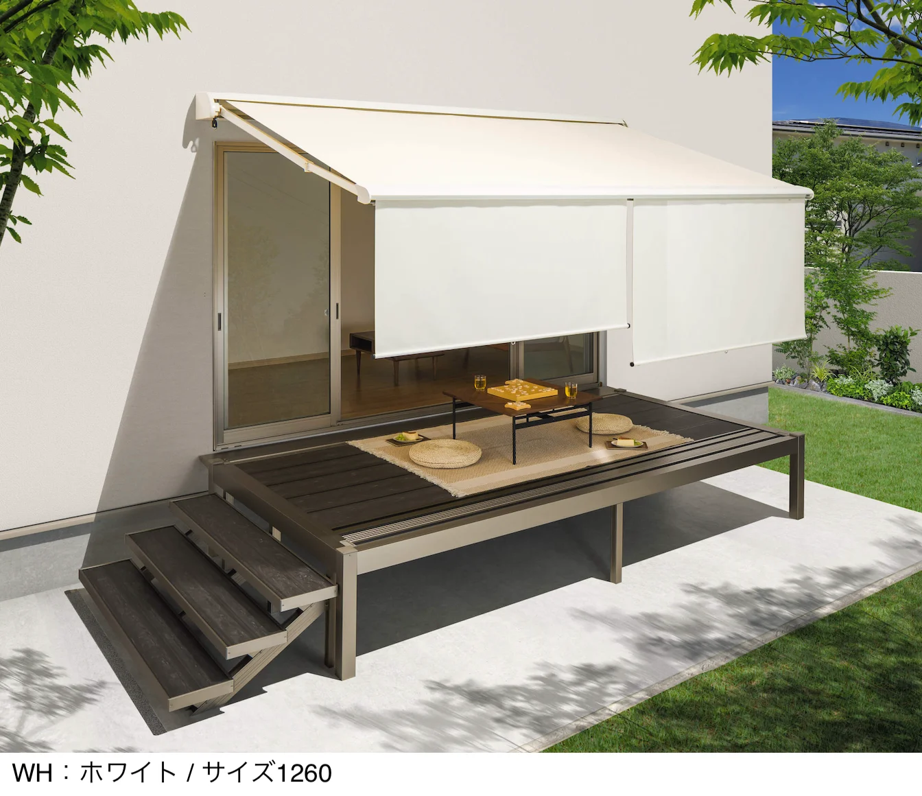 三協アルミの「カフェリオ ロールシェードタイプ (手動・電動・電手動タイプ)」のサブ画像1