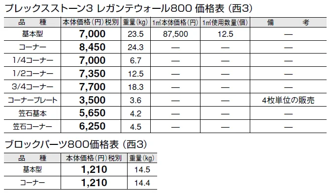 プレックスストーン3 レガンテウォール 800【2024年版】_価格_5