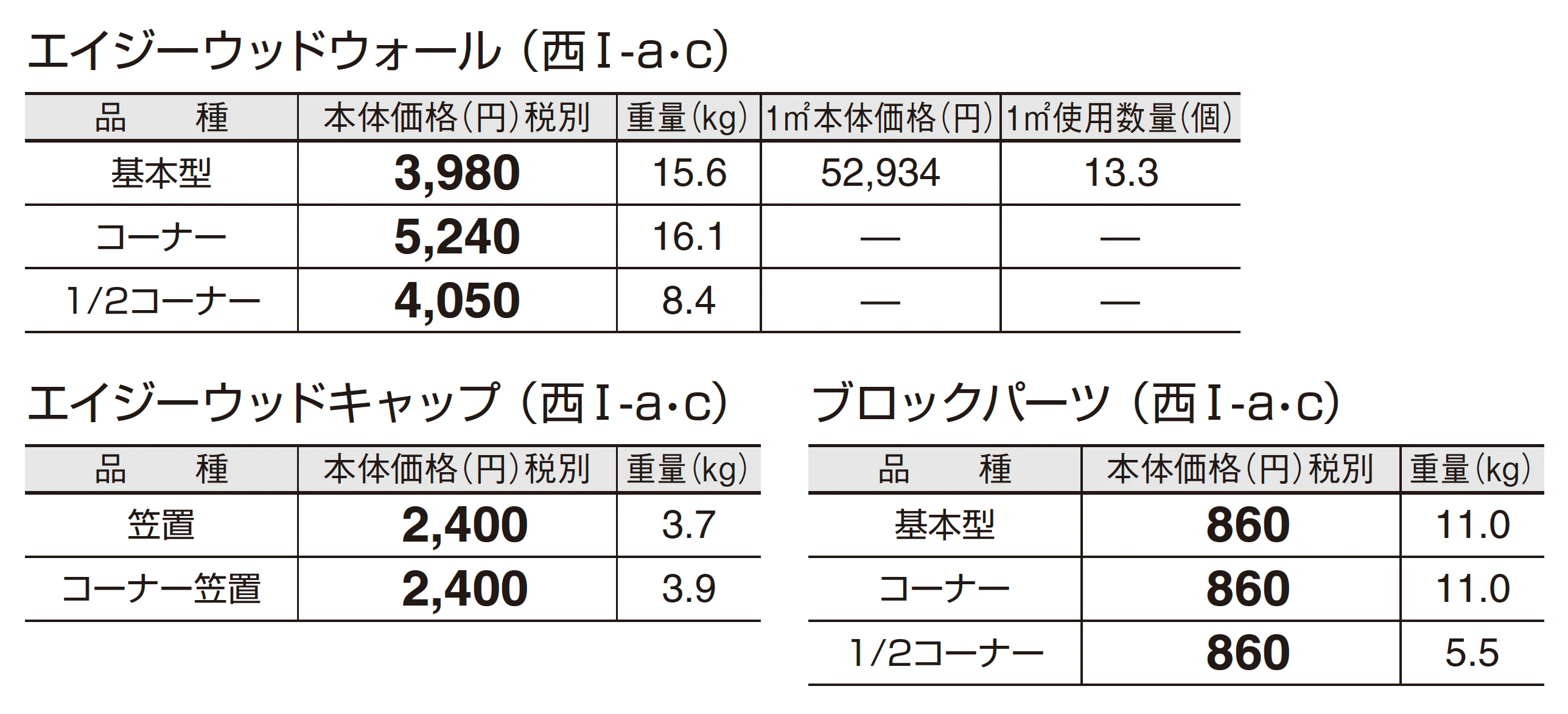 エイジーウッドウォール_価格_2