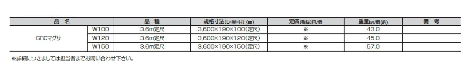 GRCマグサ【2025年版】【廃番】_価格_2