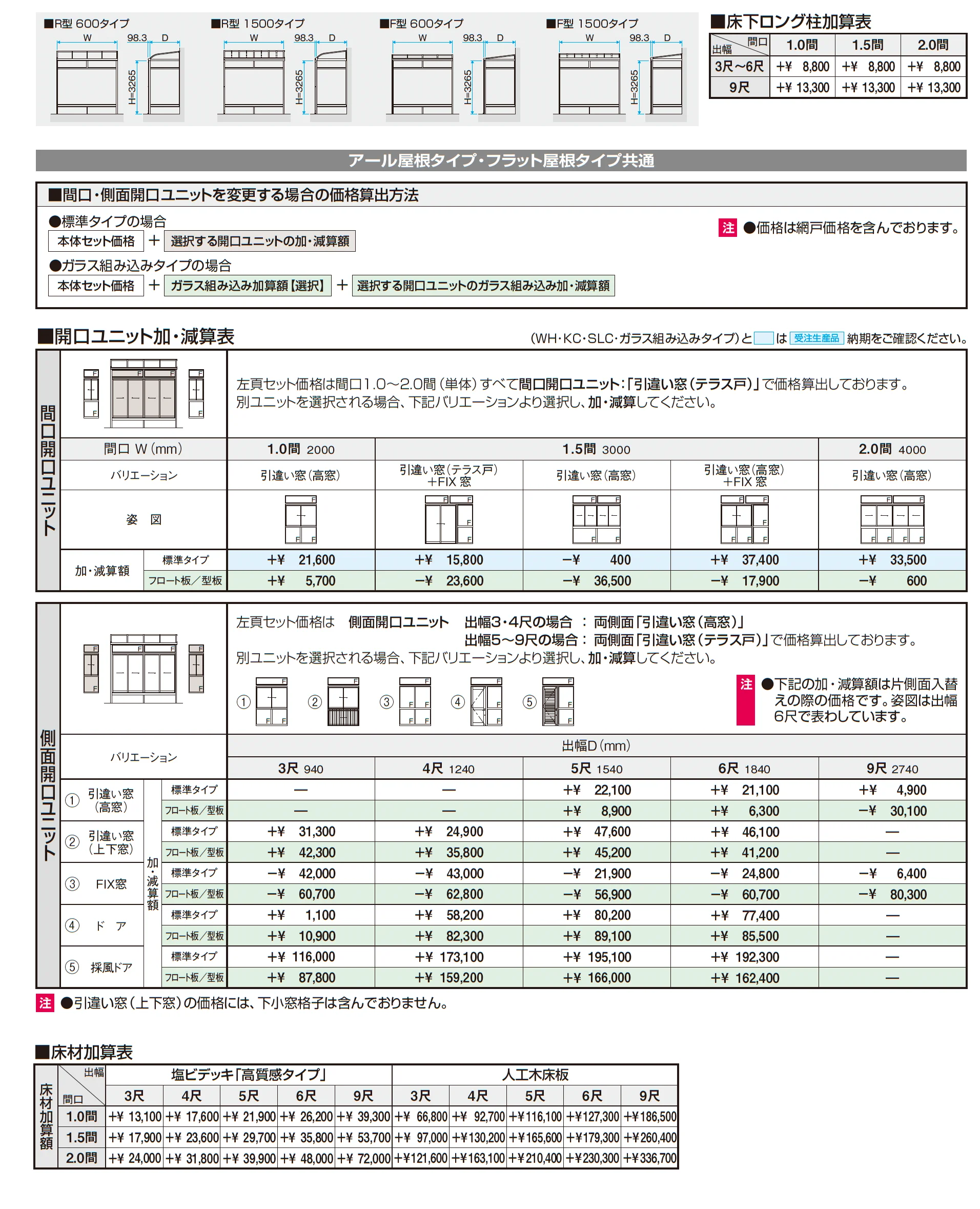 晴れもようwith(床仕様/ランマ付き H22サイズ メーターモジュール)_価格_2