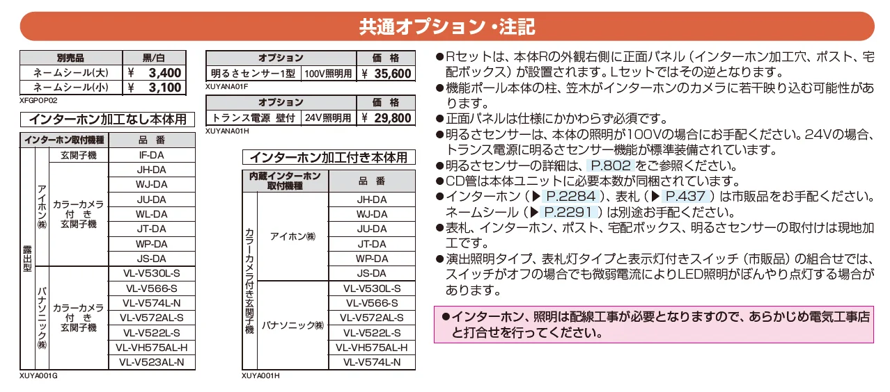 ルシアス ウォール PE01型【2025年版】【廃番】_価格_2