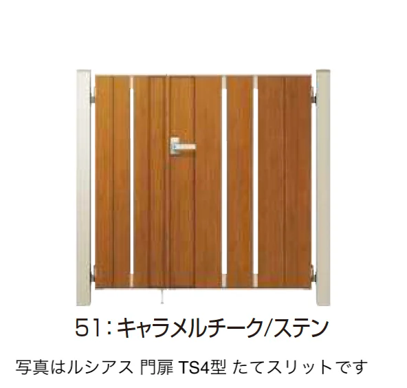 YKK AP | 〔ポケットキーシステム〕電気錠付 ルシアス 門扉 TS4型 たて