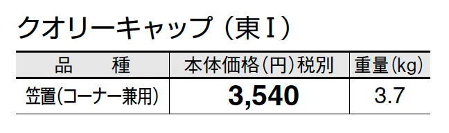クオリーキャップ_価格_1
