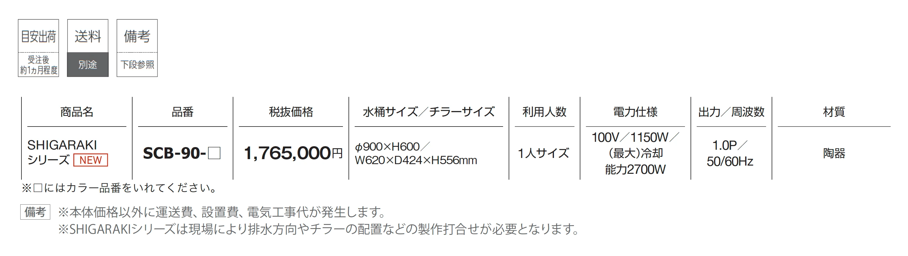SHIGARAKIシリーズ_価格_1