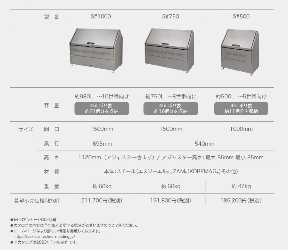 トラッシュステーション Sシリーズ【2024年版】_価格_1