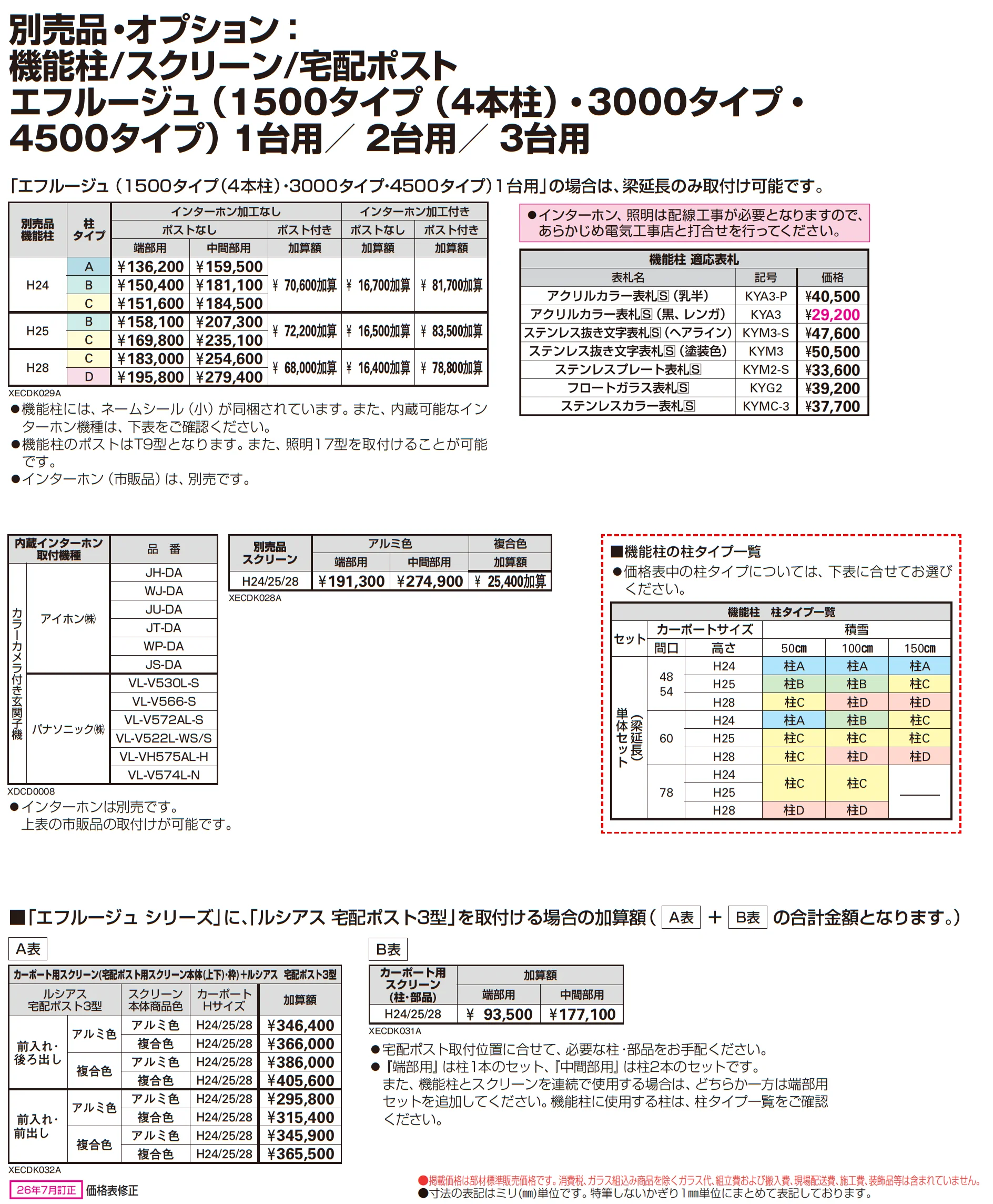 エフルージュ 3000タイプ 2台用(単体)_価格_5