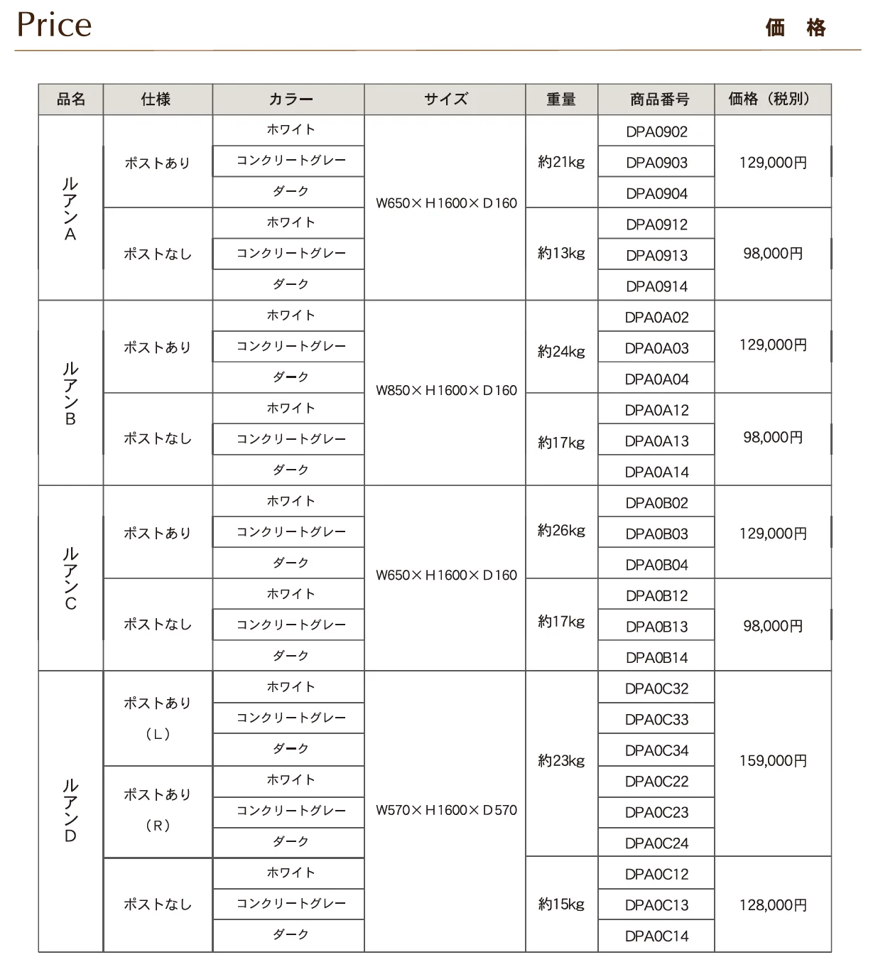 ルアン A_価格_1