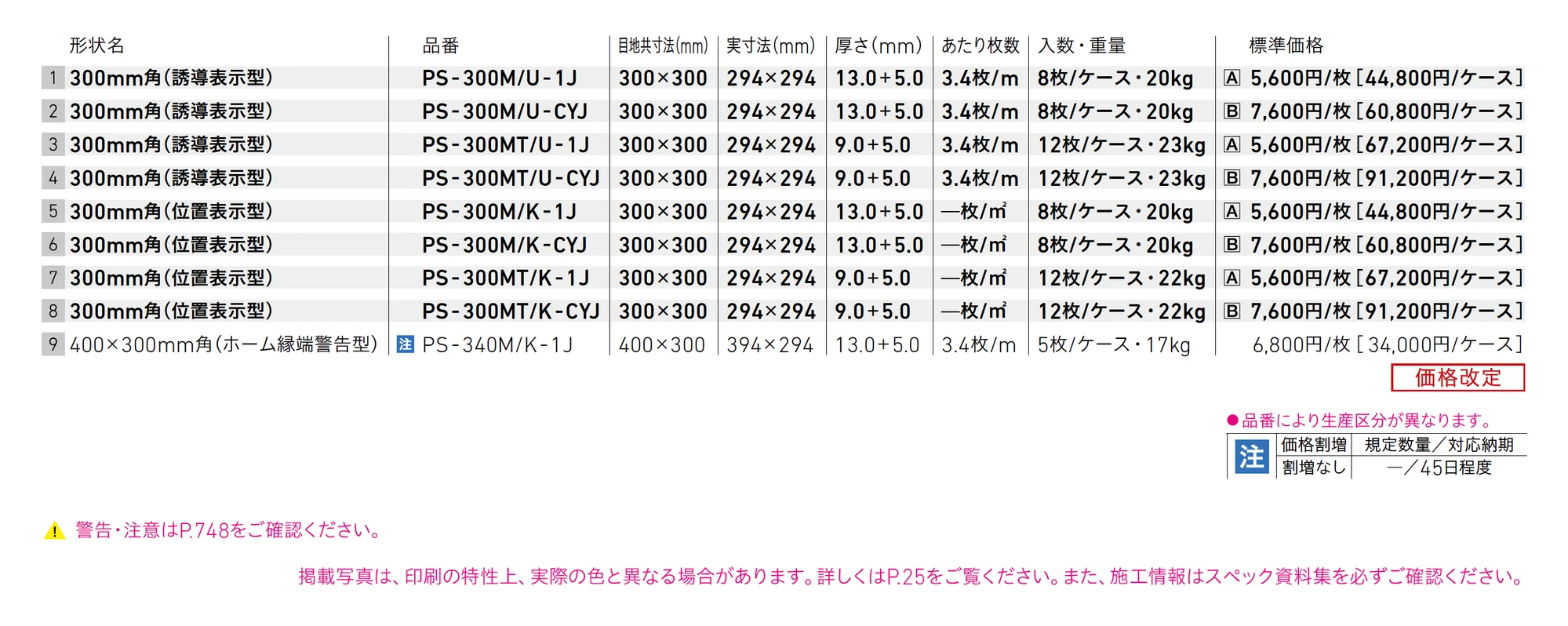 視覚障がい者用床タイル_価格_1