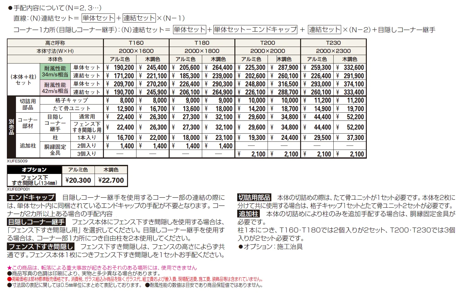 ルシアス スクリーンフェンスS08型 【2024.4月発売】【2024年版】_価格_1