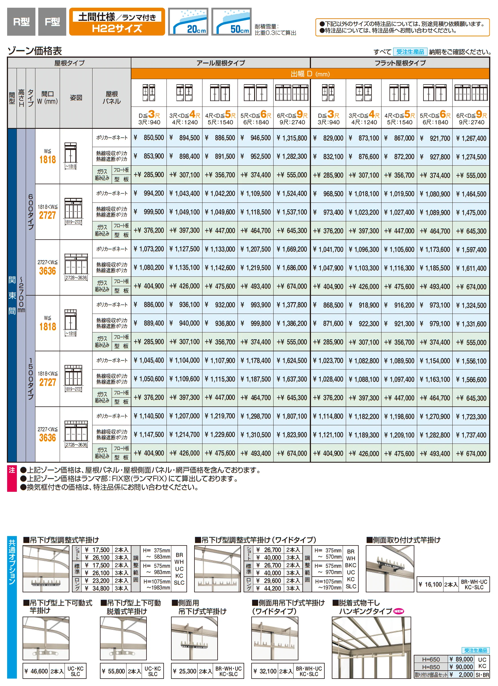 晴れもようwith特注品(土間仕様/ランマ付き H22サイズ)_価格_1
