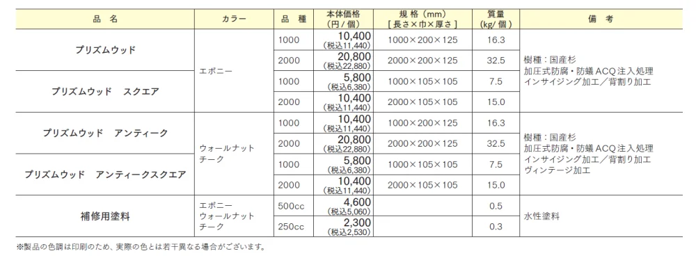 プリズムウッド【2024年版】_価格_1