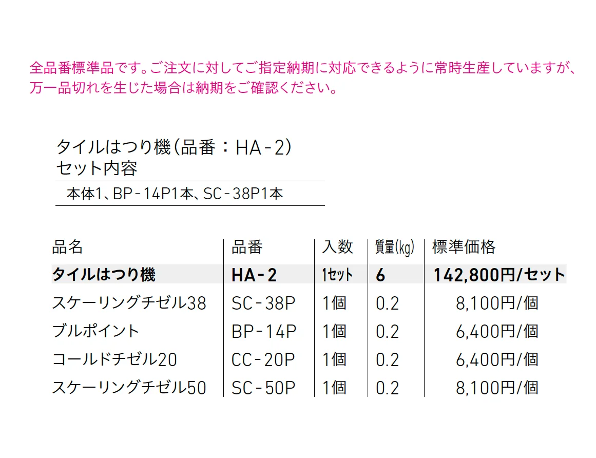 HA-2【2025年版】_価格_1