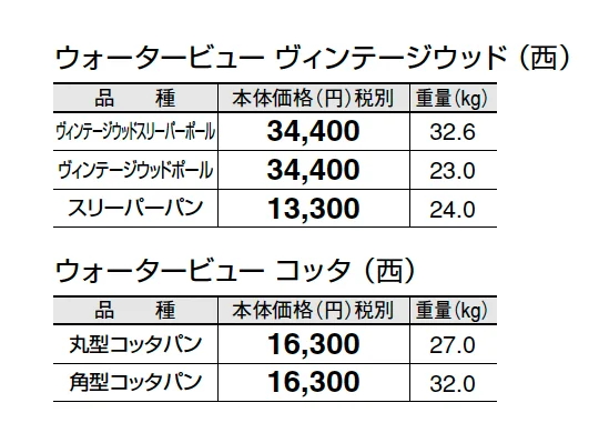 ウォータービュー ヴィンテージウッド【2025年版】_価格_2