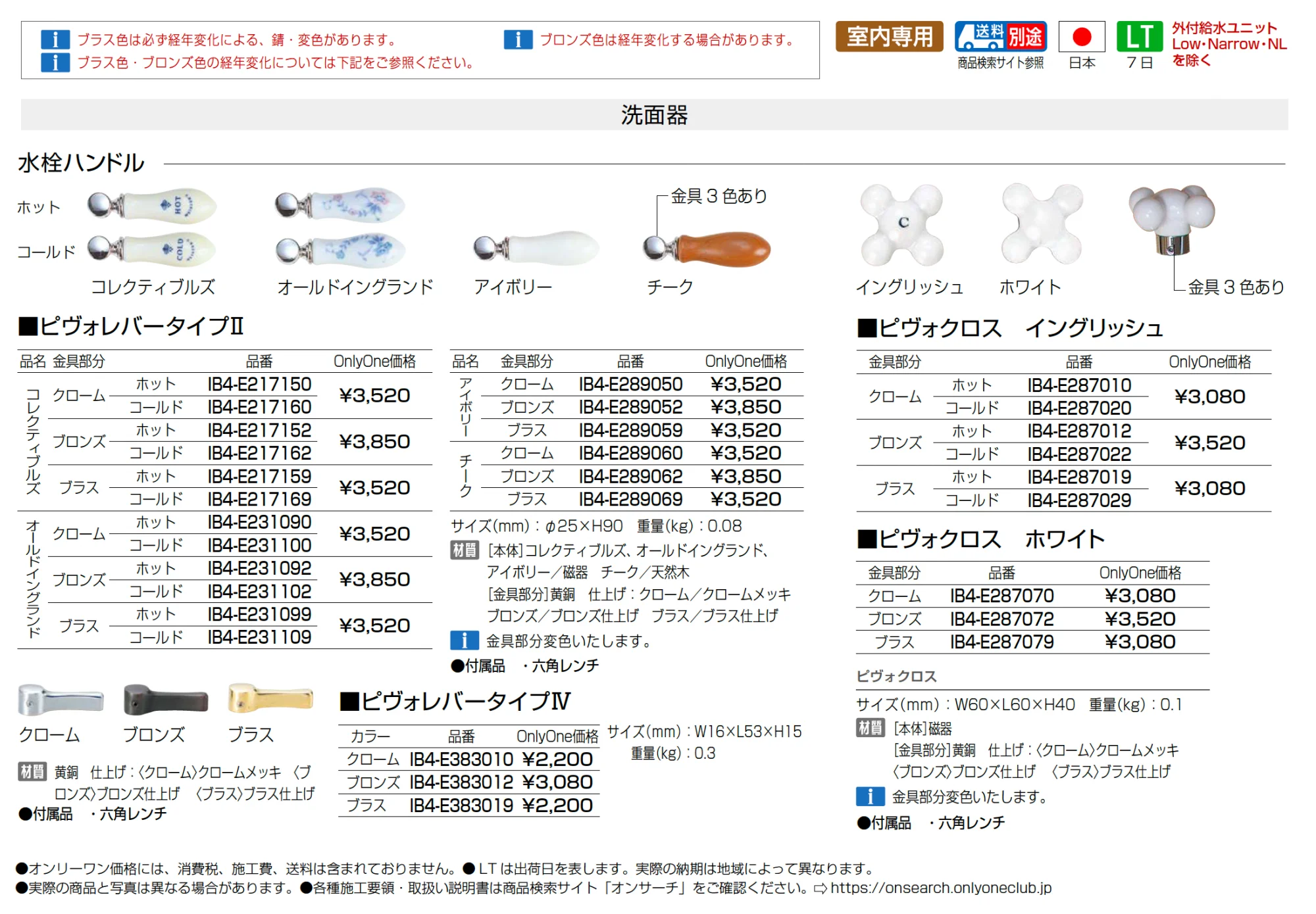 水栓ハンドル(洗面器)【2025年版】_価格_1