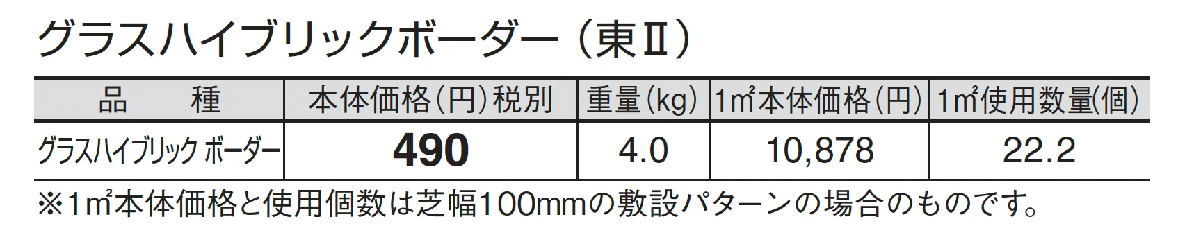 グラスハイブリックボーダー_価格_2