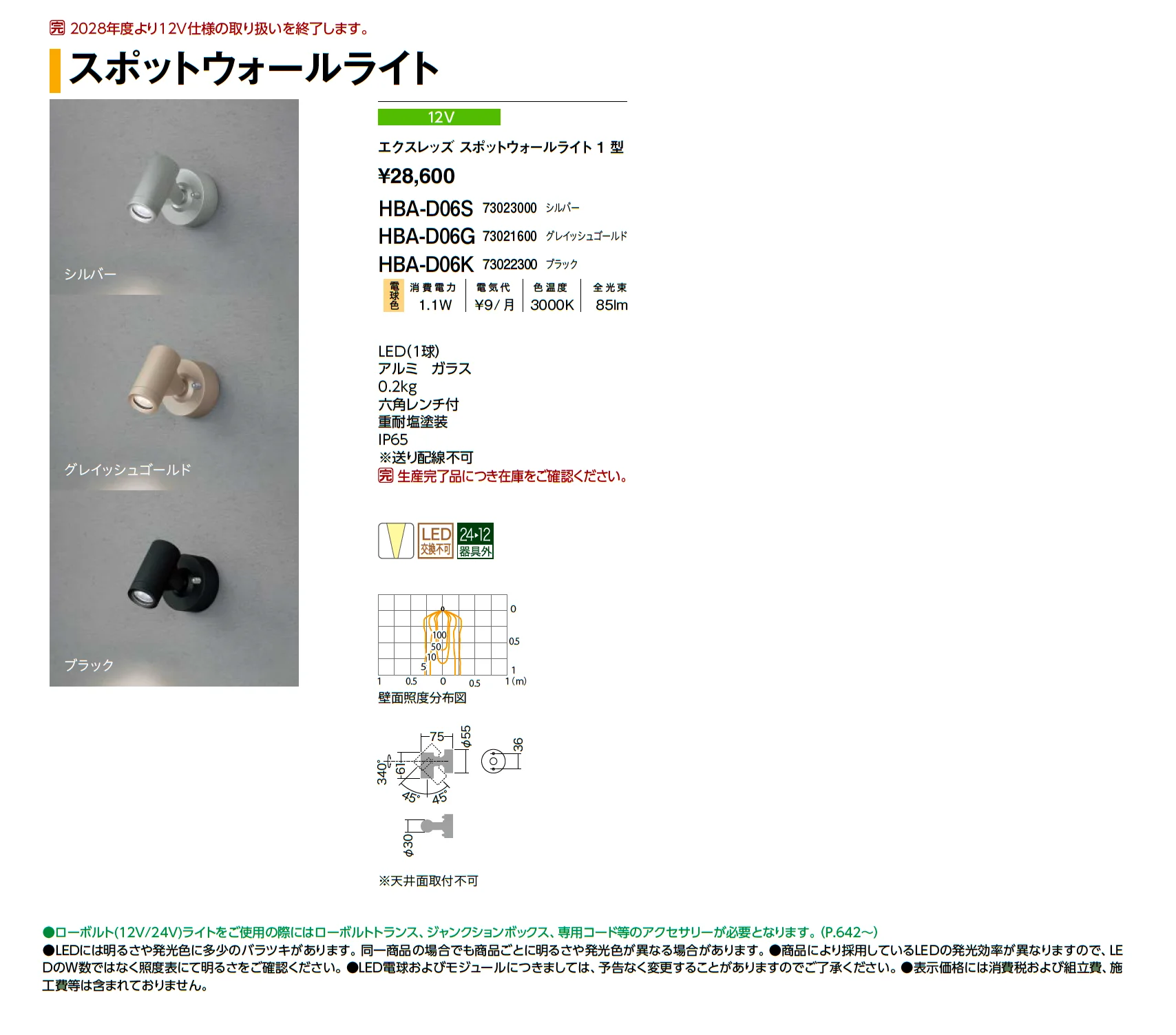 スポットウォールライト_価格_1