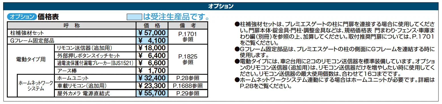 プレミエスゲート ワイド YA型【2025年版】_価格_2