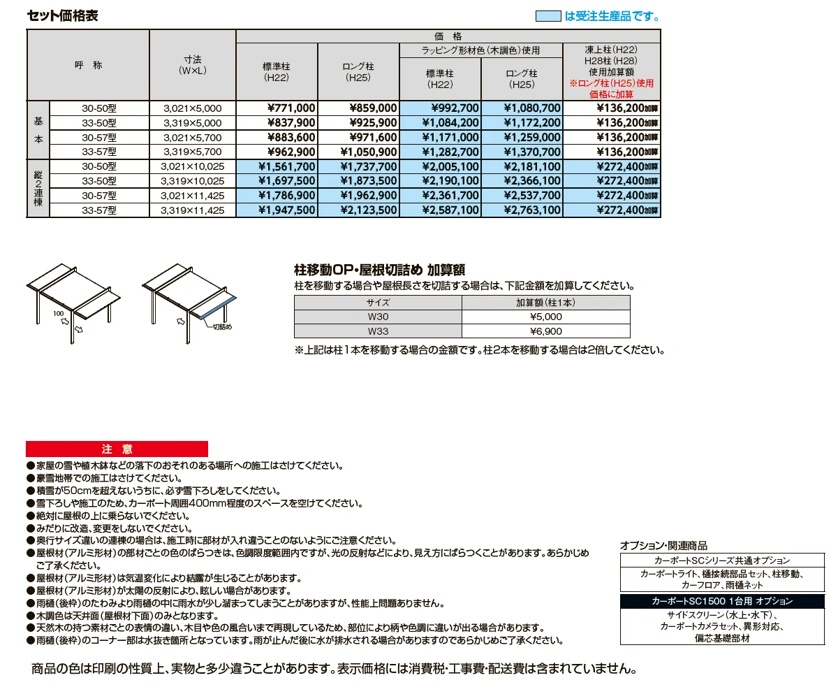 カーポートSC 1500 1台用【2024年版】_価格_1