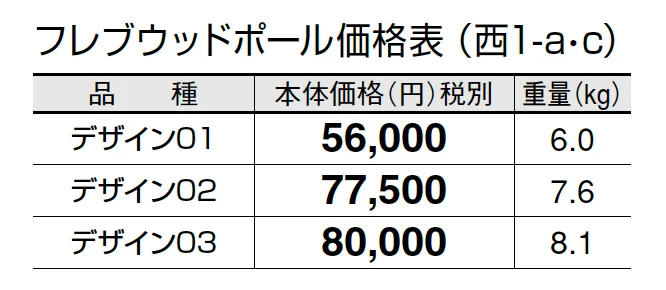 フレブウッドポール【2024年版】_価格_3
