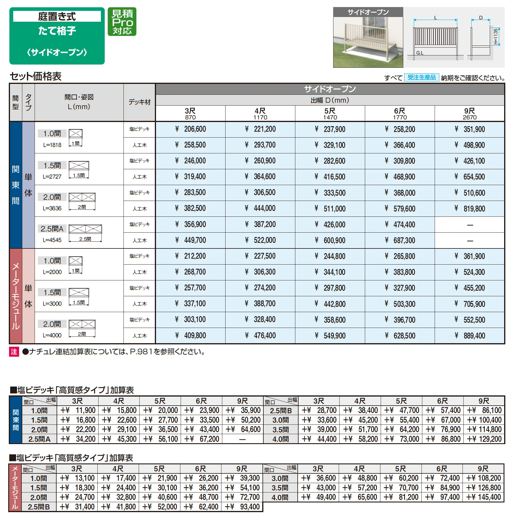 オルネ(庭置き式 たて格子〈サイドオープン〉)_価格_1