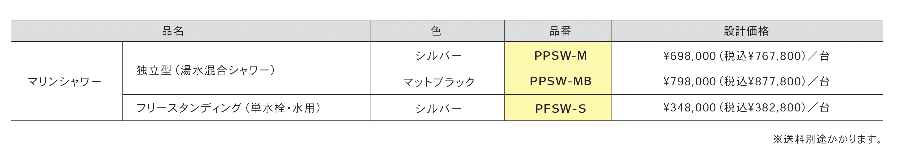 マリンシャワー_価格_1