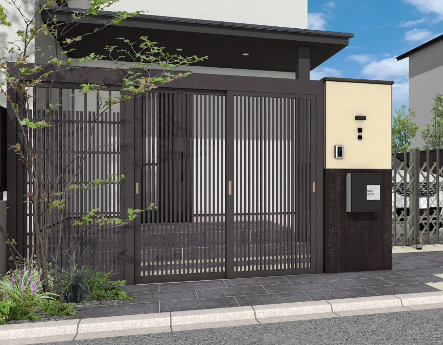 タカショーの「エバースクリーン®︎京町家シリーズ 格子【2024年版】」のサブ画像2