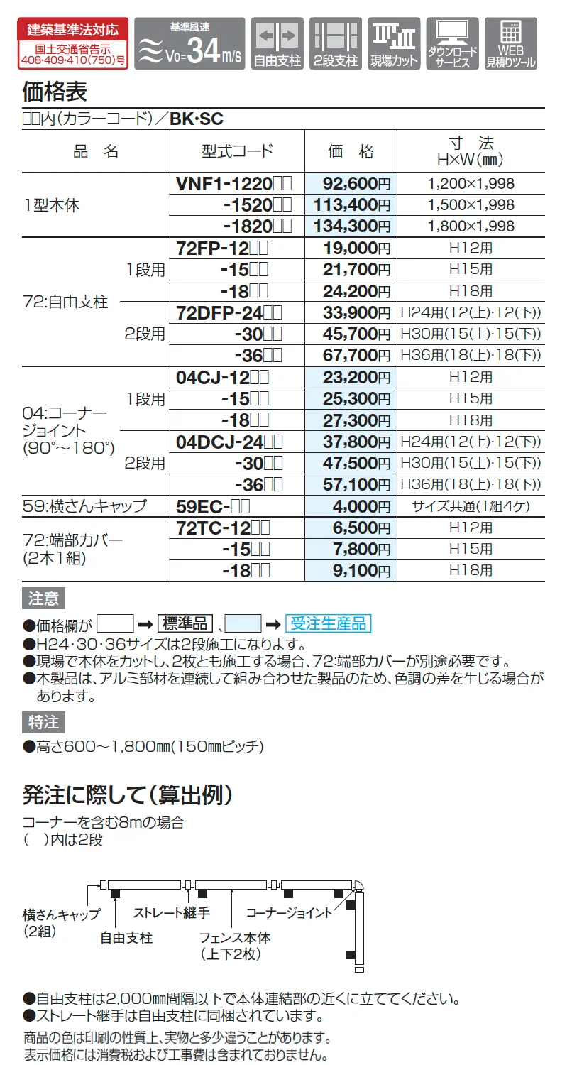 防音フェンス VNF1型【2025年版】_価格_2
