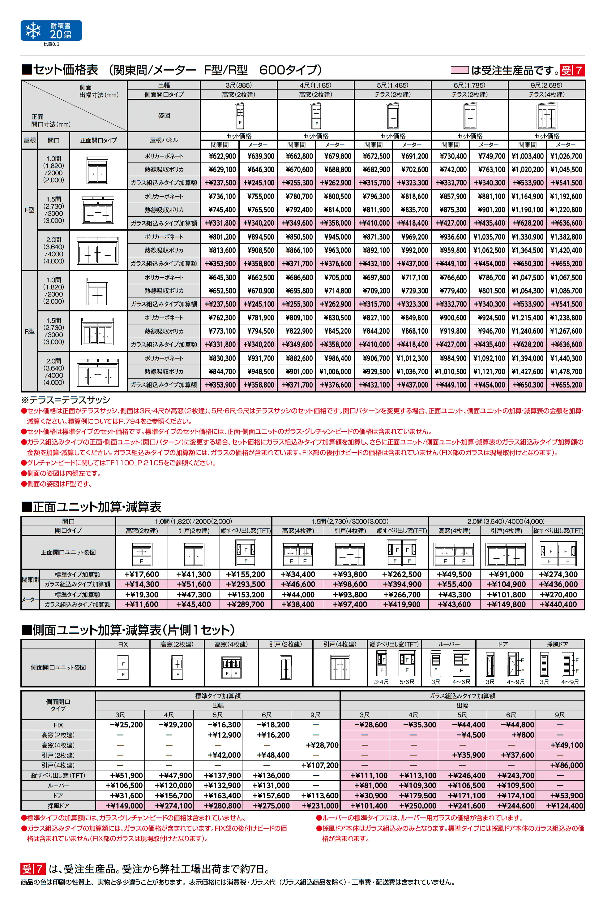 サニージュ R型 土間納まり 関東間_価格_1