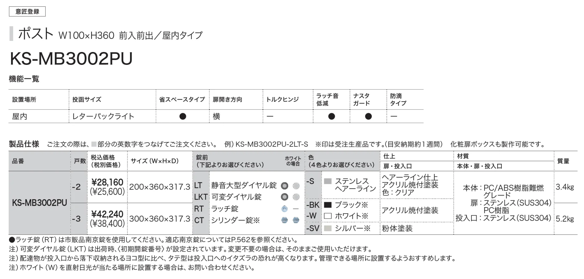 New D-ALL 屋内タイプ MB3002 縦型_価格_1