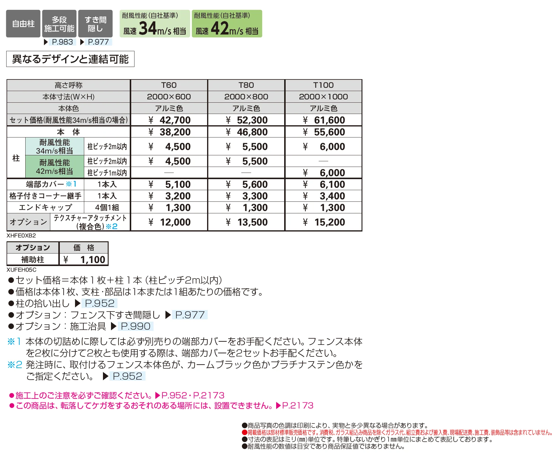 シンプレオ フェンスXB2型_価格_1