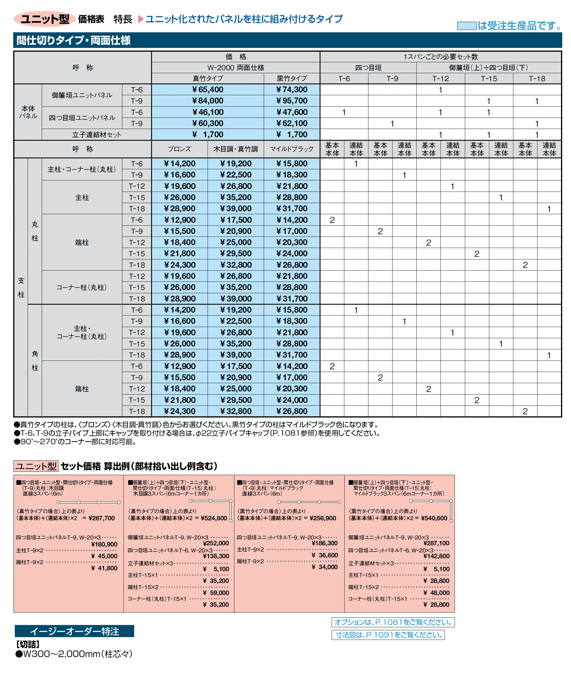 京香 四つ目垣ユニット型_価格_2