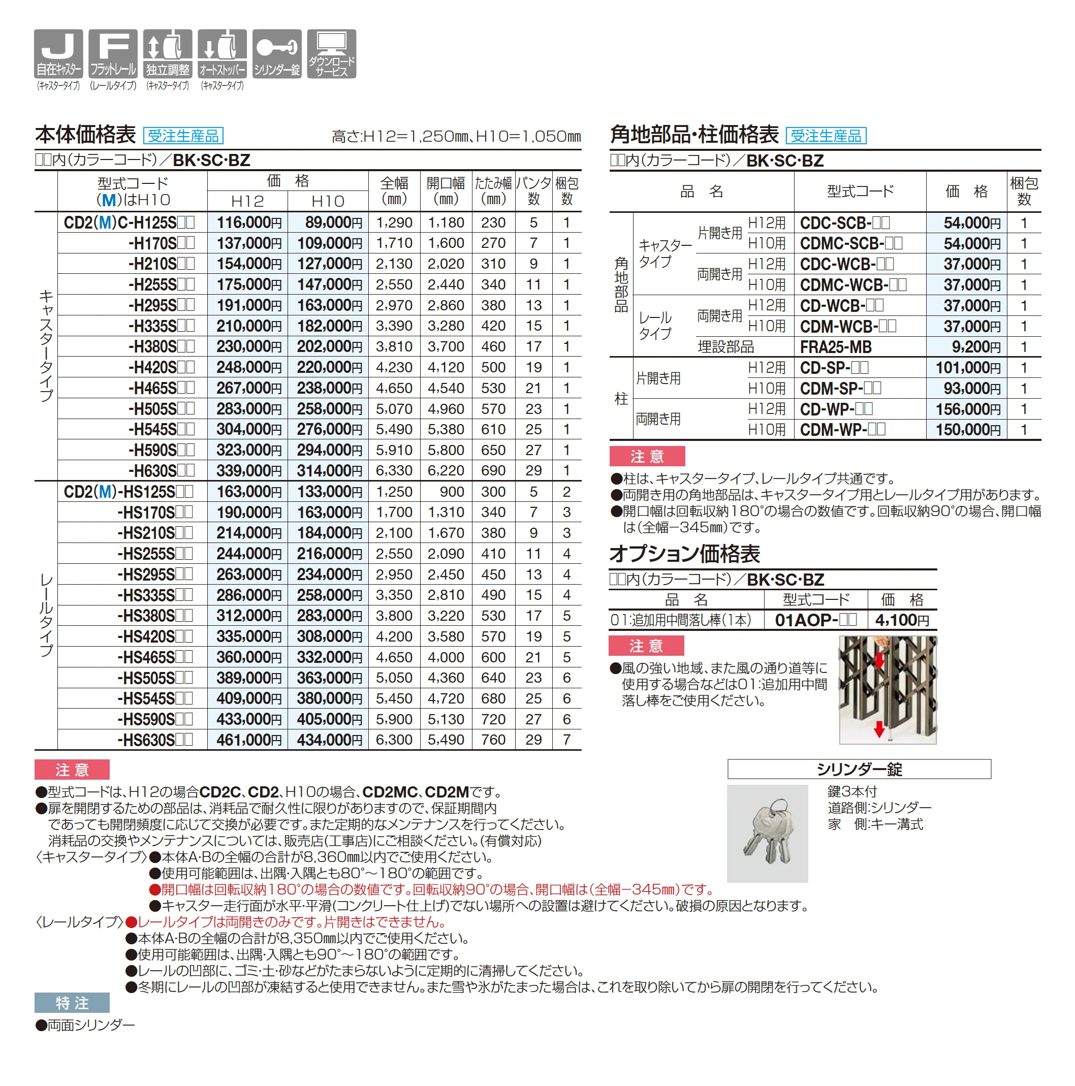 クレディアコー2型(角地仕様 キャスタータイプ)_価格_1