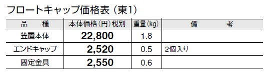 フロートキャップ【2024年版】_価格_1