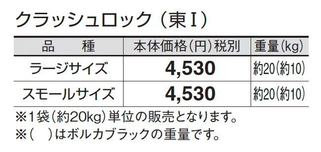 クラッシュロック_価格_1