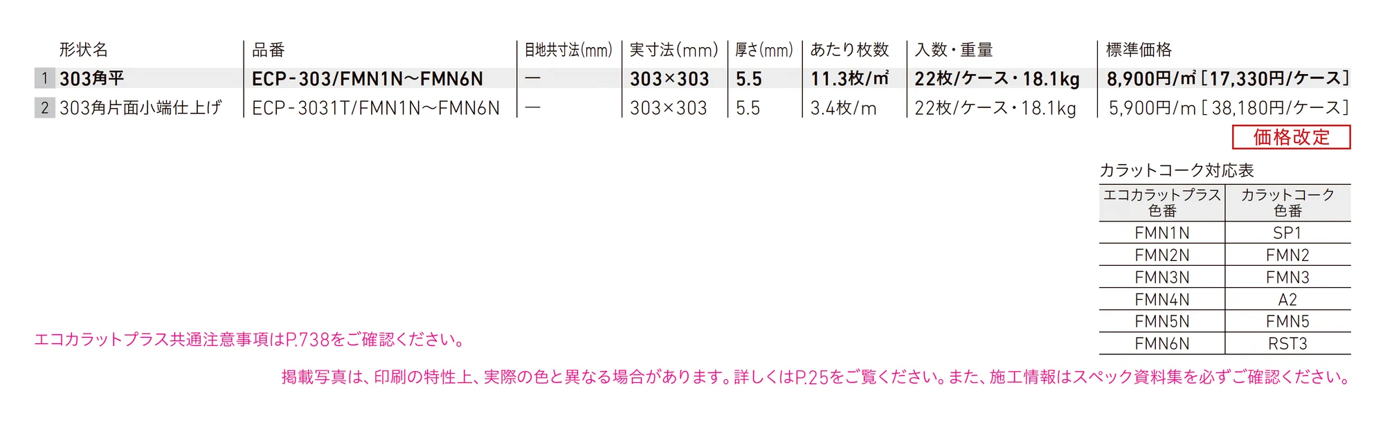 エコカラットプラス フェミーナ_価格_1